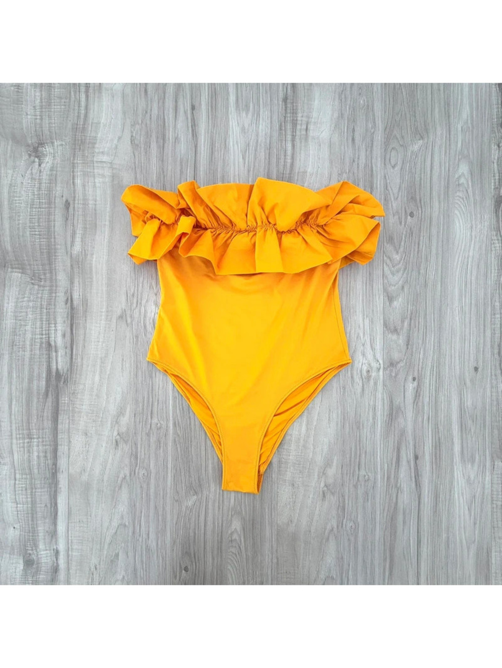 Zara Ruffle One Piece Swimsuit